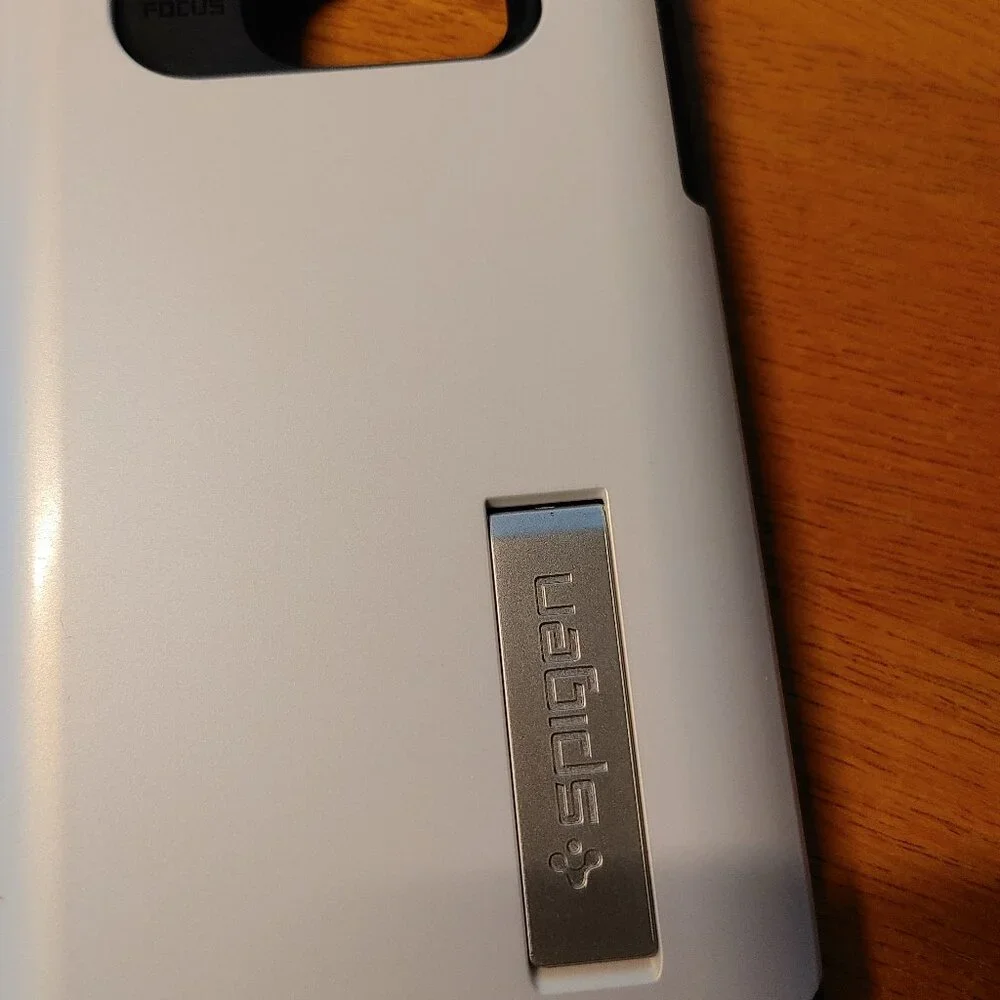 CELL PHONE COVER Spigen Black & White Slim Armour
